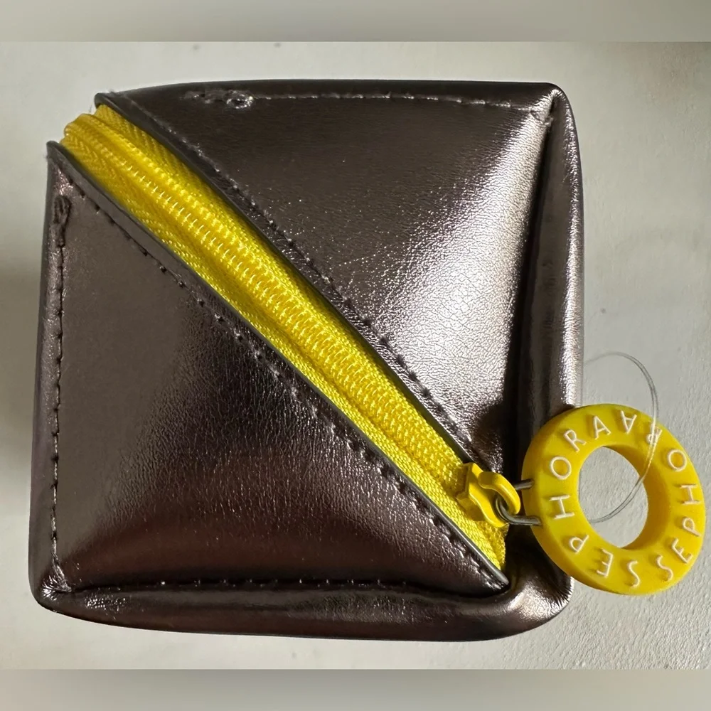 Sephora Shimmering Pouch with‎ Yellow Accent
